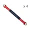 Tie 4 Safe 2 x 48 Axle Straps w/ Sleeve and D Rings, WLL- 3,333 lb, PK4 RT41A-48M18-R-C-4 - alternate 1